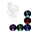 AKOAK Dinosaur Night Light 7 Color Changing LED 3D Optical Illusion Lamp with Remote Control Birthday for Boys Girls Kids Babies and Adults (Dinosaur 3) view 1