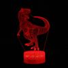 AKOAK Dinosaur Night Light 7 Color Changing LED 3D Optical Illusion Lamp with Remote Control Birthday for Boys Girls Kids Babies and Adults (Dinosaur 3) view 4