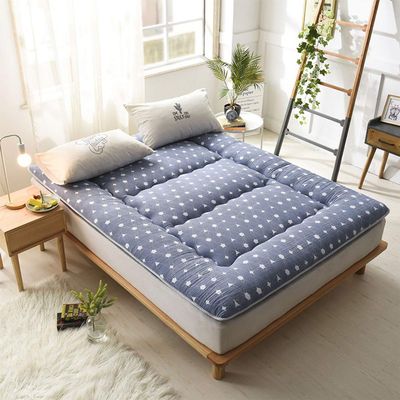 Japanese Floor Futon Mattress, Thick Soft Tatami Sleeping Pad Quilted Fitted Foldable Four Season Mattress Pad Roll Up Mat-j King