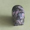 1.2'' Hand Carved Mixed Gemstone Crystal Pig Figurine Animal Carving (Rhodonite, 5pcs) view 3