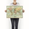 Beautiful World Map Vintage Atlas 1914 Mercator Projection view 3