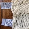 12 Pieces Of 12x16 Inches 100 Percent Cotton Mesh Bags NATURAL COLOR with 6 pieces of CORD LOCKS. view 4