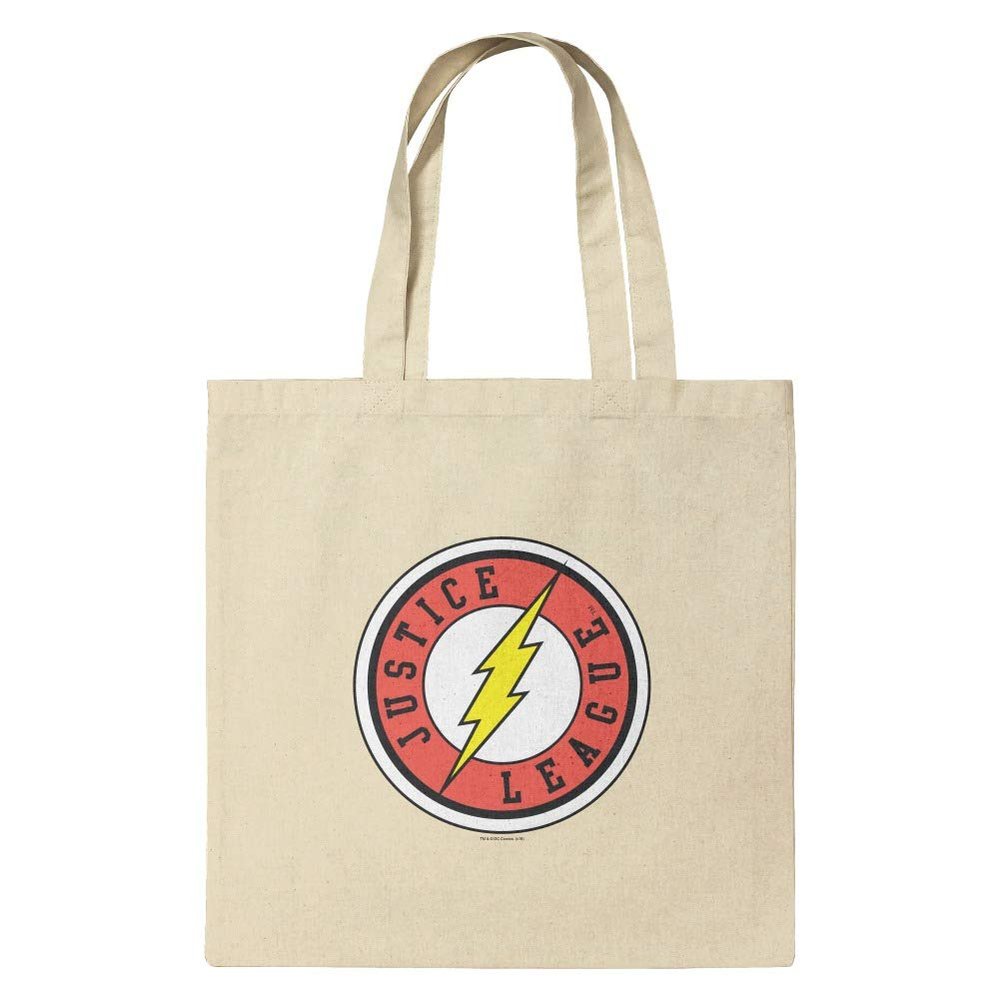GRAPHICS & MORE Justice League The Flash Athletic Logo Grocery Travel Reusable Tote Bag