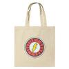 GRAPHICS & MORE Justice League The Flash Athletic Logo Grocery Travel Reusable Tote Bag view 1