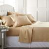 JESIRA Egyptian Cotton Sateen Weave Finish 6pc Sheet Set 10-12 inch deep Mattress 620 Thread Count Beige Solid,Emperor - 84" x 84" view 1