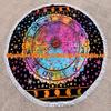 Beach Multi Throw Sheet Mandala Cloth Roundie Round Round Boho Picnic Yoga Yoga Gypsy Beach Garden Indian Towel Mat Cotton Hippy Tapestry Table Round With Beautiful Tassels (Pattern004, 72 Inches) view 1