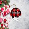 Christmas Tree with City Broken Bow Ornament - It's a Broken Bow Thing You Wouldn't Understand - Keepsake Plastic Round Decoration Ornament 3" Hometown view 3