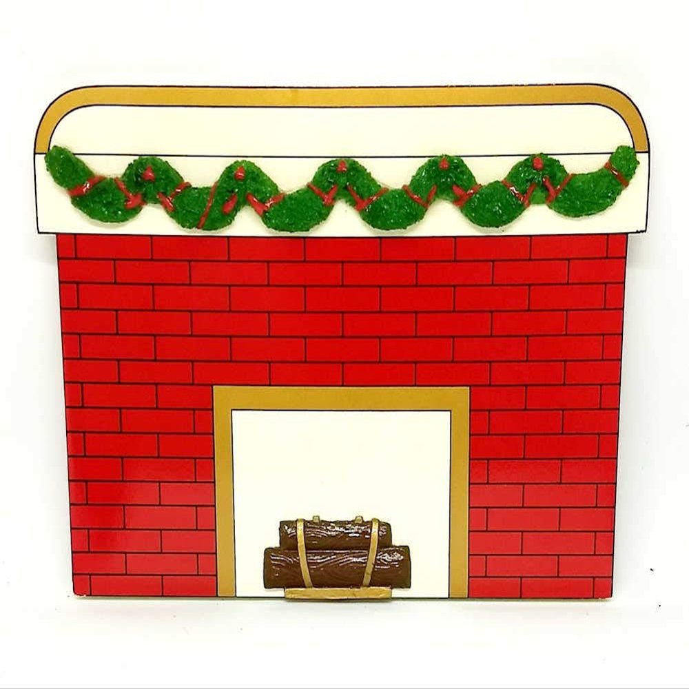 Santa's Pen Table Top Wood Fireplace to Personalize (.Fireplace)