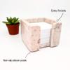 Sticky Note Memo Pad Cube Holder Pink Marble Desk Accessories Office Decor for Women Christmas gift view 2