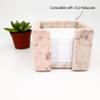 Sticky Note Memo Pad Cube Holder Pink Marble Desk Accessories Office Decor for Women Christmas gift view 4