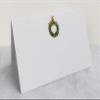 Nancy Nikko Place Cards with Christmas Wreath for Weddings, Showers, Dinners, Parties and Special Events Table Tent Style, Scored for Easy Folding. Pkgs of 12/25 / 50 (50) view 1