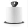 EVA SOLO Kitchen Roll Holder Black Elegant Scandinavian Design Black view 3