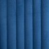 vidaXL 2 Pcs Blue Velvet Dining Chairs - Upholstered Modern Dining Room Seat with Metal Legs view 4