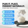 Brewing & Fermentation Heat Pad with Heating Thermostat - 10" Sourdough Starter Warmer Mat, Beer & Wine Fermenting - Heating Mat for Kombucha Jar, Carboy, Glass Jar, Fermentors with Heater Temp Strip view 2