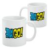 Teen Titans Go! Logo Ceramic Coffee Mug, Novelty Gift Mugs for Coffee, Tea and Hot Drinks, 11oz, White view 2