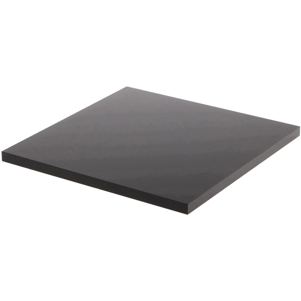 Plymor Black Square Acrylic Display Base, 7" W x 7" D x 0.375" H