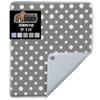 GORILLA GRIP The Original Ironing Board Cover and Pad, Silicone Coating, 400F Scorch Resistant Thick Padding, Heavy Duty Iron Covers Standard Boards, Hook and Loop Fastener Strap, Polka Dots 28x24 view 1