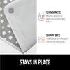 GORILLA GRIP The Original Ironing Board Cover and Pad, Silicone Coating, 400F Scorch Resistant Thick Padding, Heavy Duty Iron Covers Standard Boards, Hook and Loop Fastener Strap, Polka Dots 28x24 view 4