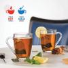 Bormioli Rocco Glass Coffee Mug Set, (6 Pack) 10 Ounce with Convenient Handle, Tea Glasses for Hot/Cold Beverages, Thermal Shock Resistant, Tempered Glass, for Cappuccino, Latte, Espresso, clear. view 4