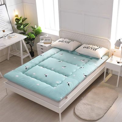 Japanese Floor Futon Mattress, Thick Soft Tatami Sleeping Pad Quilted Fitted Foldable Four Season Mattress Pad Roll Up Mat-e 100x200cm(39x79inch)