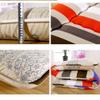Japanese Floor Futon Mattress, Thick Soft Tatami Sleeping Pad Quilted Fitted Foldable Four Season Mattress Pad Roll Up Mat-Stripe Queen view 4