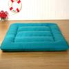 Japanese Floor Futon Mattress, Thick Soft Tatami Sleeping Pad Quilted Fitted Foldable Four Season Mattress Pad Roll Up Mat-Blue King view 1