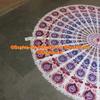 Yoga Gypsy Mat Cloth Beach Sheet Table Yoga Boho Tapestry Roundie Round Throw Mandala Indian Garden Round Cotton Towel Beach Picnic Throw Hippy Round With Beautiful Tassels (Pattern013, 48 Inches) view 2