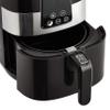 Amazon Basics 3.2 Quart 6-In-1 Digital Air Fryer with Non-Stick Basket, Timer, Auto Shut-Off, Touch Screen, 1400W, 180-400F Temperature Range, Black/Silver view 3
