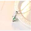 Bansriracha Charm Chain Necklace Emerald Green Cubic Zirconia Popular Jewelry 925 Sterling Silver Pendant Necklace for Women Gift view 3