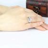 Bansriracha 5 ct Classic Engagement Rings 925 Sterling Silver Heart Cut Sona Simulated Diamond Lady Bridal Ring Jewelry Gifts (7) view 3