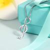 Bansriracha Musical Note Necklaces & Pendants Wedding Jewelry Elegant Women 925 Sterling Silver Necklace Gifts for Her view 1