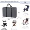Explore Land Heavy Duty Chair Storage Bag for Folding Longue Zero Gravity Light Weight Transport Folding Rollator Walker (Grey) view 3