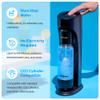 DrinkMate Sparkling Water and Soda Maker, Carbonates ANY Drink, Includes One 1L and One 0.5L Re-usable BPA-free Carbonating Bottles, 60L CO2 Cylinder and Patented Fizz Infuser, Matte Black view 4