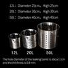 12L/20L/50L Big eye leaky bucket 20L/50L Small eye leaky bucket For family Juice Pressing Filter Peel residue Equipment (12L Big hole) view 2
