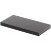 Plymor 4" W x 2" D x 0.375" H Black Rectangular Display Base view 1