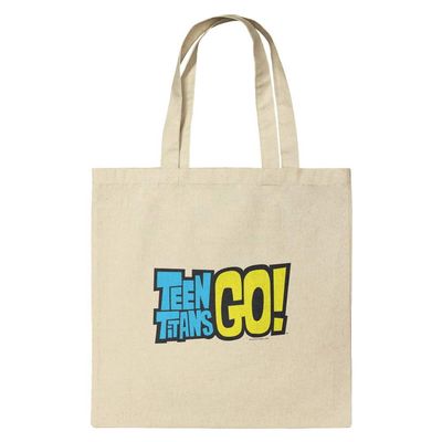 GRAPHICS & MORE Teen Titans Go! Logo Grocery Travel Reusable Tote Bag