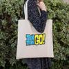 GRAPHICS & MORE Teen Titans Go! Logo Grocery Travel Reusable Tote Bag view 3