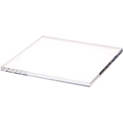 Plymor Clear Square Acrylic Display Base, 7" W x 7" D x 0.375" H