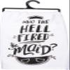 Primitives by Kathy LOL Dish Towel, 28"x 28", Who The Fired The Maid view 1