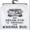 Primitives by Kathy LOL Dish Towel, 28"x 28", Dream Job Karma Bus view 1