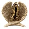 Angel Wings with Praying Hands Cast Resin Figurine Statue, 5 Inch view 1