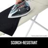 GORILLA GRIP The Original Ironing Board Cover and Pad, Silicone Coating, 400F Scorch Resistant Thick Padding, Heavy Duty Iron Covers Standard Boards, Hook and Loop Fastener Strap, Linen 15x54 view 3