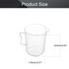 Othmro Measuring Cup 1000ml Plastic Graduated Beaker Transparent with Handle for Lab Kitchen Liquids 3 Pcs view 2