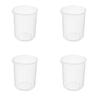 Othmro Measuring Cups 250ml PP Plastic Graduated Beaker Transparent for Lab Kitchen Liquids 5PCS view 1