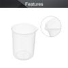 Othmro Measuring Cups 250ml PP Plastic Graduated Beaker Transparent for Lab Kitchen Liquids 5PCS view 3