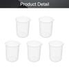 Othmro Measuring Cups 250ml PP Plastic Graduated Beaker Transparent for Lab Kitchen Liquids 5PCS view 4