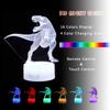 AKOAK Dinosaur Night Light 7 Color Changing LED 3D Optical Illusion Lamp with Remote Control Birthday for Boys Girls Kids Babies and Adults (Dinosaur 1) view 2