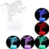 AKOAK Dinosaur Night Light 7 Color Changing LED 3D Optical Illusion Lamp with Remote Control Birthday for Boys Girls Kids Babies and Adults (Dinosaur 1) view 4