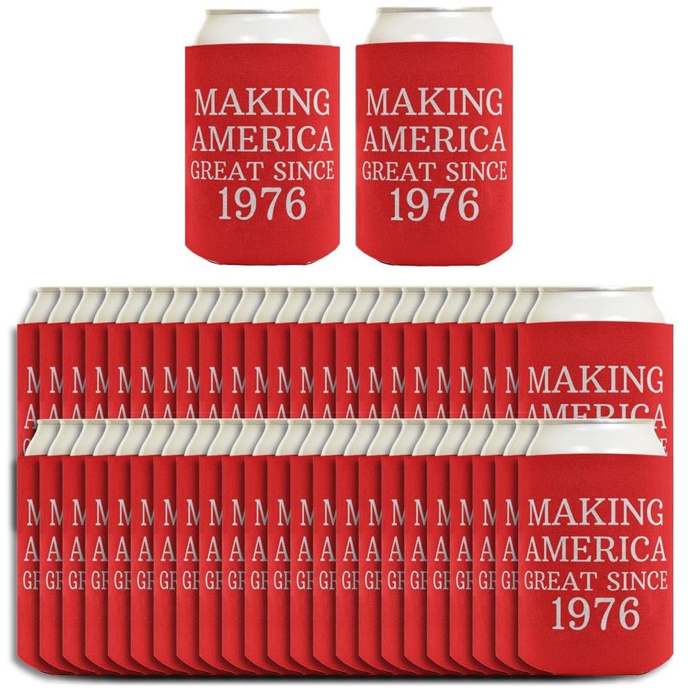 50th Birthday Coolie Making America Great Since 1976 96-Pack Can Drink Sleeves