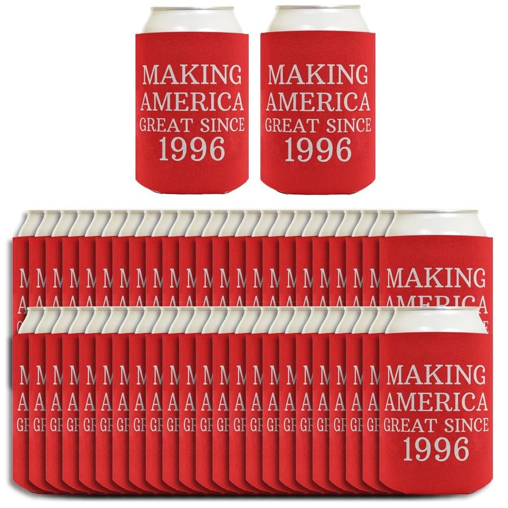 30th Birthday Can Coolers Making America Great Since 1996 48-pack Can Drink Coolers Party Pack